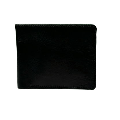 Black Bridle Leather Bi-Fold Wallet - BB Leather Goods