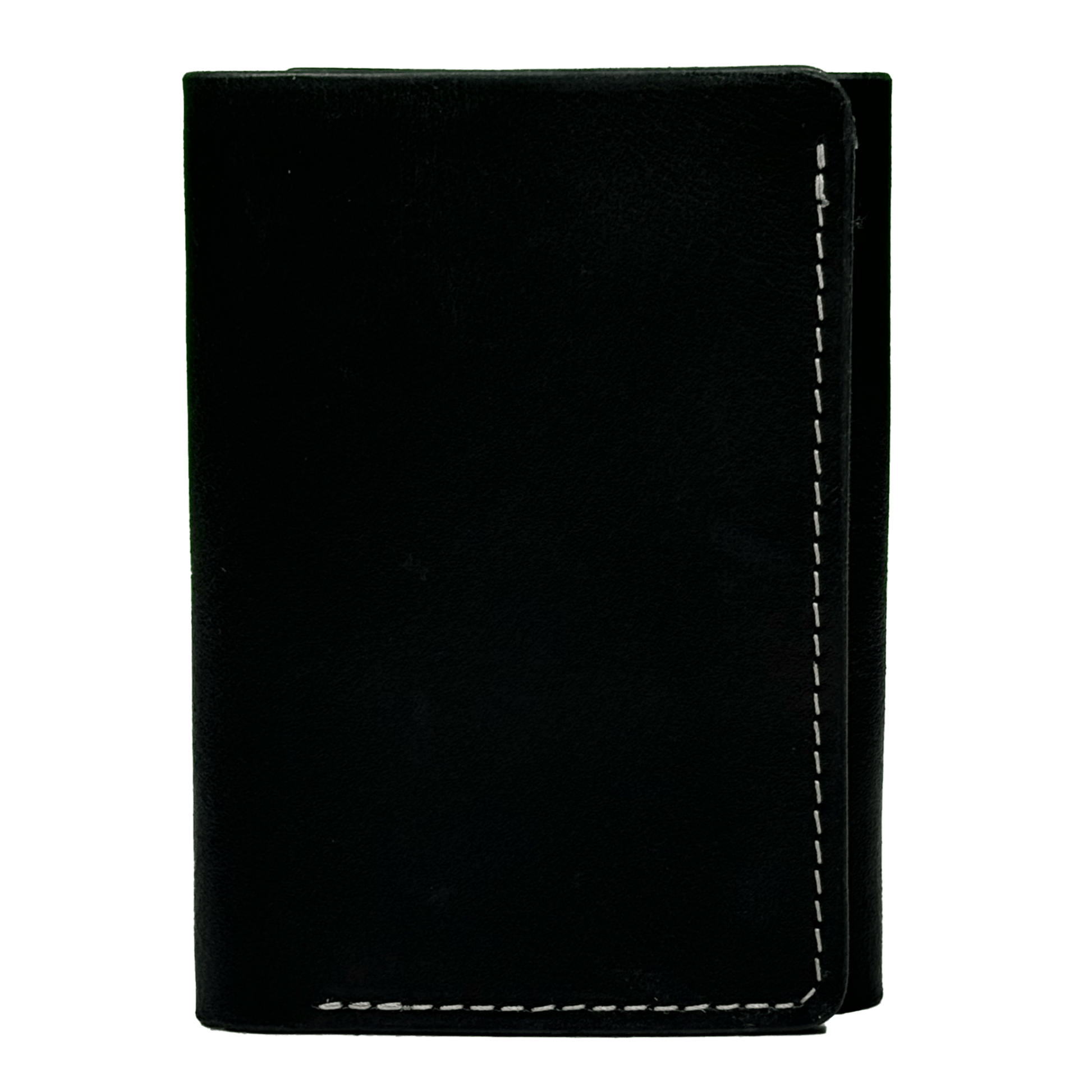 Black & Red Bridle Leather Tri-Fold Wallet - BB Leather Goods