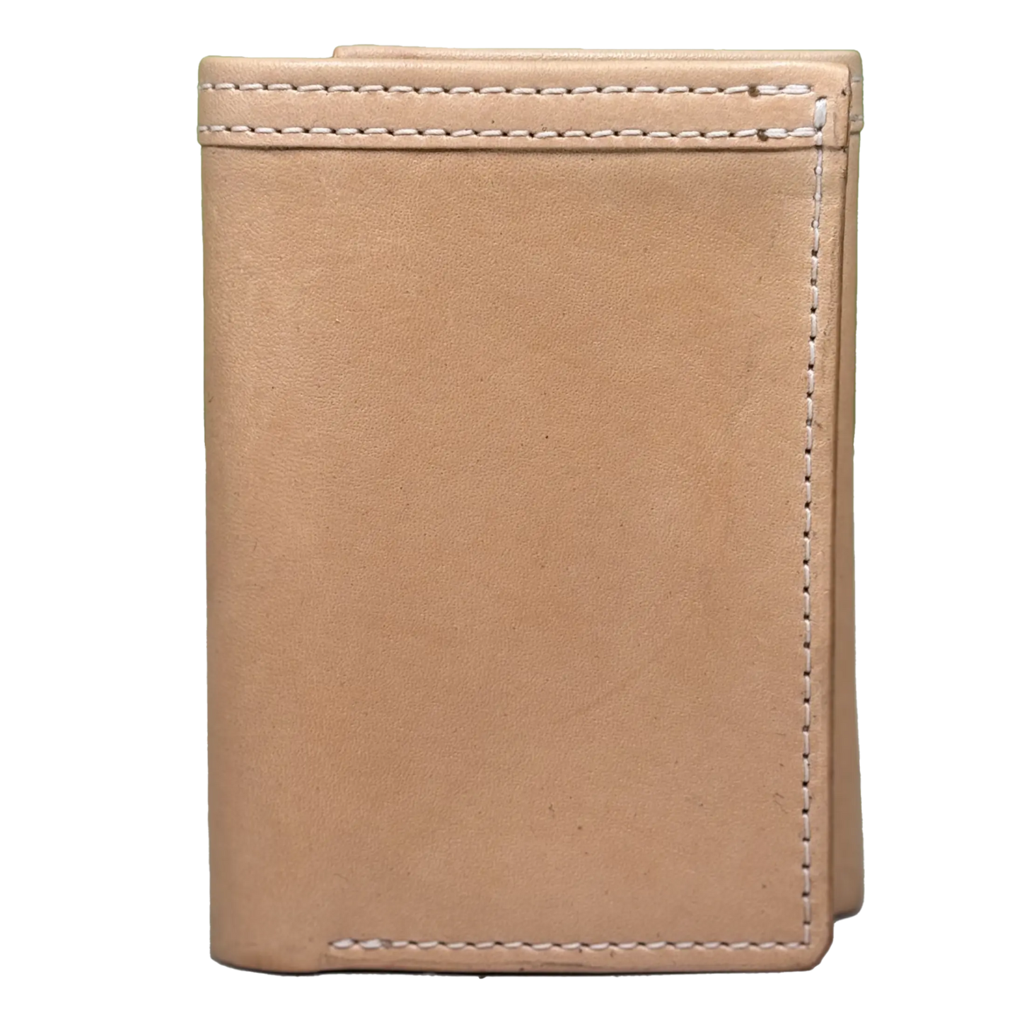 Vegetable Tanned Leather Tri-Fold Wallet - BB Leather Goods