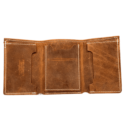 Water Buffalo Tri-Fold Wallet - BB Leather Goods